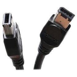Fuji Labs 6 ft. IEEE-1394 6 pin to 6 pin Black Firewire Cable Model IEEE-666PY