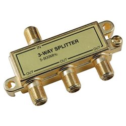 GE AV23219 RF Splitters - 4-way - Satellite Splitter