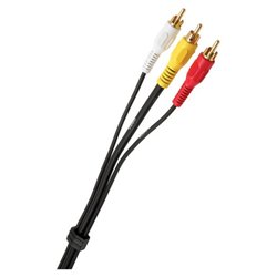 GE Audio/Video Dubbing Cable - 3 x RCA - 3 x RCA - 12ft