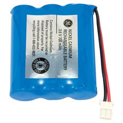 GE Nickel Cadmium Cordless Phone Battery - Nickel-Cadmium (NiCd) - 3.6V DC - Phone Battery