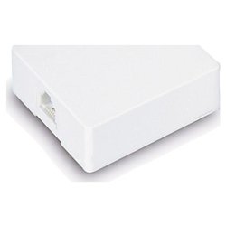 GE Phone Surface Mounting Box - RJ-11 - White