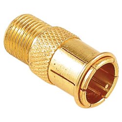 GE Push-On Video Adapter - F-connector Female to F-connector Male