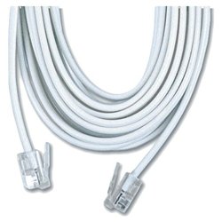 GE Telephone Line Cable - RJ-11 - 7ft - White