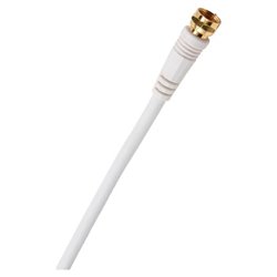 GE Video Cable - 1 x F-connector - 1 x F-connector - 25ft - White