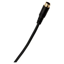 GE Video Cable - 1 x mini-DIN - 1 x mini-DIN - 6ft - Black