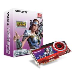 GIGABYTE GIGA-BYTE Radeon HD 4870 Graphics Card - ATi Radeon HD 4870 750MHz - 1GB GDDR5 SDRAM 256bit - PCI Express 2.0 x16 - Retail