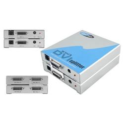 Gefen 4-Port DVI Splitter - 2 x DVI-I Video In, 4 x DVI-I Video Out - 1920 x 1200 - WUXGA (EXT-DVI-145)