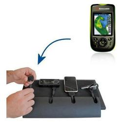 Gomadic Universal Charging Station - tips included for Sonocaddie v300 GPS many other popular gadget