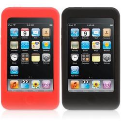 Griffin 8278-ITFGBR FlexGrip Digital Player Cases - Silicon - Black, Red