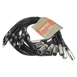 Hosa HOSA XRM803MTL Eight-channel snake XLR male to RCA male - 9.9 Feet