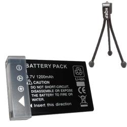 HQRP Replacement Battery for Aiptek ZPT-NP60, NP-60, DV5700 / DV-5700 & IS-DV Camcorders + Tripod