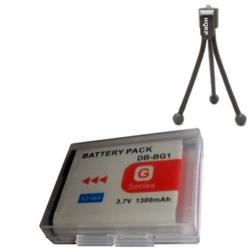 HQRP Replacement Battery for Sony CyberShot DSC-W70, DSC-W80, DSC-W90 + Tripod