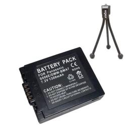 HQRP Replacement CGR-S006A/1B Battery for Panasonic FZ50, FZ7, FZ18, and FZ30 + Tripod