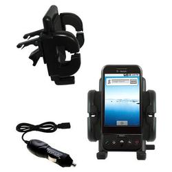 Gomadic HTC Dream Auto Vent Holder with Car Charger - Uses TipExchange