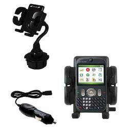 Gomadic HTC S640 Auto Cup Holder with Car Charger - Uses TipExchange