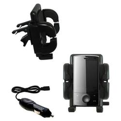 Gomadic HTC Victor Auto Vent Holder with Car Charger - Uses TipExchange