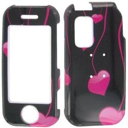 Wireless Emporium, Inc. Hanging Pink Hearts Snap-On Protector Case Faceplate for Samsung Glyde SCH-U940