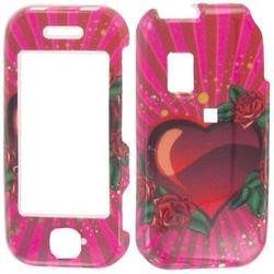 Wireless Emporium, Inc. Hearts & Roses Snap-On Protector Case Faceplate for Samsung Glyde SCH-U940