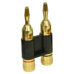 ShopTronics Heavy Duty Pro Gold Plated Dual Banana Plug Connectors