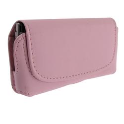 Eforcity Horizontal Leather Case for Samsung BlackJack II i617, Pink - by Eforcity
