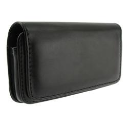 Eforcity Horizontal Leather Case for Samsung Omnia i900, Black - by Eforcity
