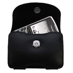 Gomadic Horizontal Leather Case with Belt Clip/Loop for the Blackberry 8330