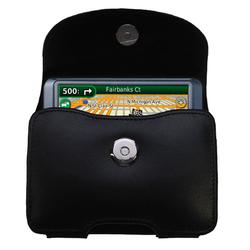 Gomadic Horizontal Leather Case with Belt Clip/Loop for the Garmin Nuvi 265WT