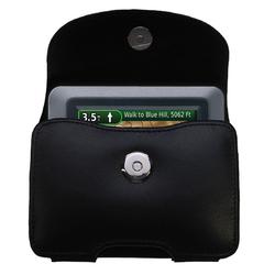 Gomadic Horizontal Leather Case with Belt Clip/Loop for the Garmin Nuvi 500