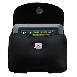 Gomadic Horizontal Leather Case with Belt Clip/Loop for the Garmin Nuvi 550