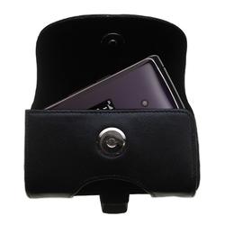 Gomadic Horizontal Leather Case with Belt Clip/Loop for the LG CU515