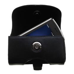 Gomadic Horizontal Leather Case with Belt Clip/Loop for the LG VX9700
