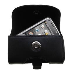 Gomadic Horizontal Leather Case with Belt Clip/Loop for the Mio Technology A702