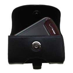 Gomadic Horizontal Leather Case with Belt Clip/Loop for the Motorola Blaze