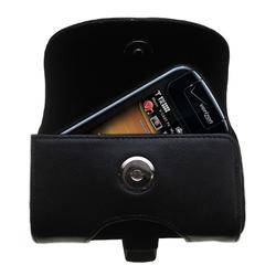 Gomadic Horizontal Leather Case with Belt Clip/Loop for the Motorola Krave