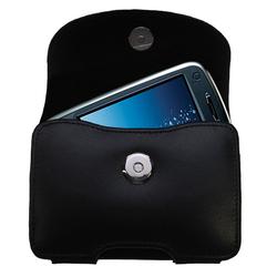 Gomadic Horizontal Leather Case with Belt Clip/Loop for the O2 XDA Flame