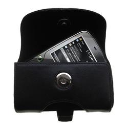 Gomadic Horizontal Leather Case with Belt Clip/Loop for the PalmOne Palm Treo Pro
