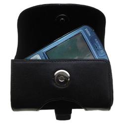 Gomadic Horizontal Leather Case with Belt Clip/Loop for the PalmOne Treo 800