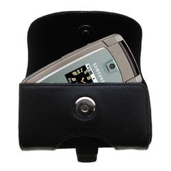 Gomadic Horizontal Leather Case with Belt Clip/Loop for the Samsung SCH-u550