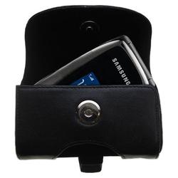 Gomadic Horizontal Leather Case with Belt Clip/Loop for the Samsung SGH-A226