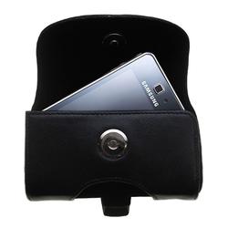 Gomadic Horizontal Leather Case with Belt Clip/Loop for the Samsung SGH-F480
