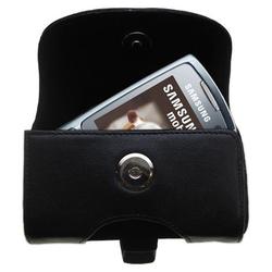 Gomadic Horizontal Leather Case with Belt Clip/Loop for the Samsung SGH-L760