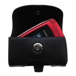 Gomadic Horizontal Leather Case with Belt Clip/Loop for the Samsung SGH-T219