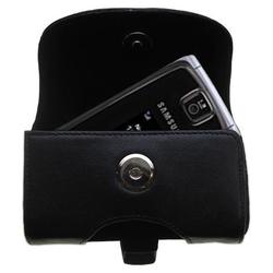 Gomadic Horizontal Leather Case with Belt Clip/Loop for the Samsung SGH-T439