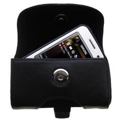 Gomadic Horizontal Leather Case with Belt Clip/Loop for the Samsung SGH-i450