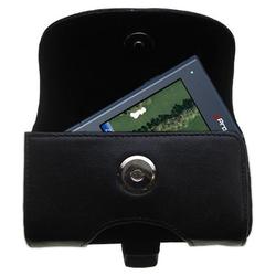 Gomadic Horizontal Leather Case with Belt Clip/Loop for the uPro uPro Golf GPS