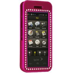 Wireless Emporium, Inc. Hot Pink Bling Rubberized Snap-On Protector Case for Samsung Instinct M800