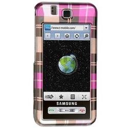 Wireless Emporium, Inc. Hot Pink Checkered Snap-On Protector Case Faceplate for Samsung Behold T919