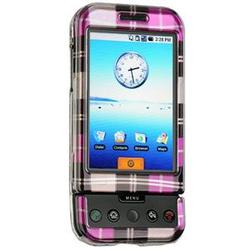 Wireless Emporium, Inc. Hot Pink Checkered Snap-On Protector Case Faceplate for T-Mobile G1/Google Phone
