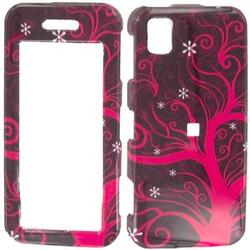 Wireless Emporium, Inc. Hot Pink Tree Snap-On Protector Case Faceplate for Samsung Instinct M800