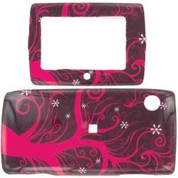 Wireless Emporium, Inc. Hot Pink Tree Snap-On Protector Case Faceplate for Sidekick 2008